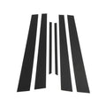 Set of 6 Door Pillar Window Trim for Mitsubishi Lancer (2002–2007) Black