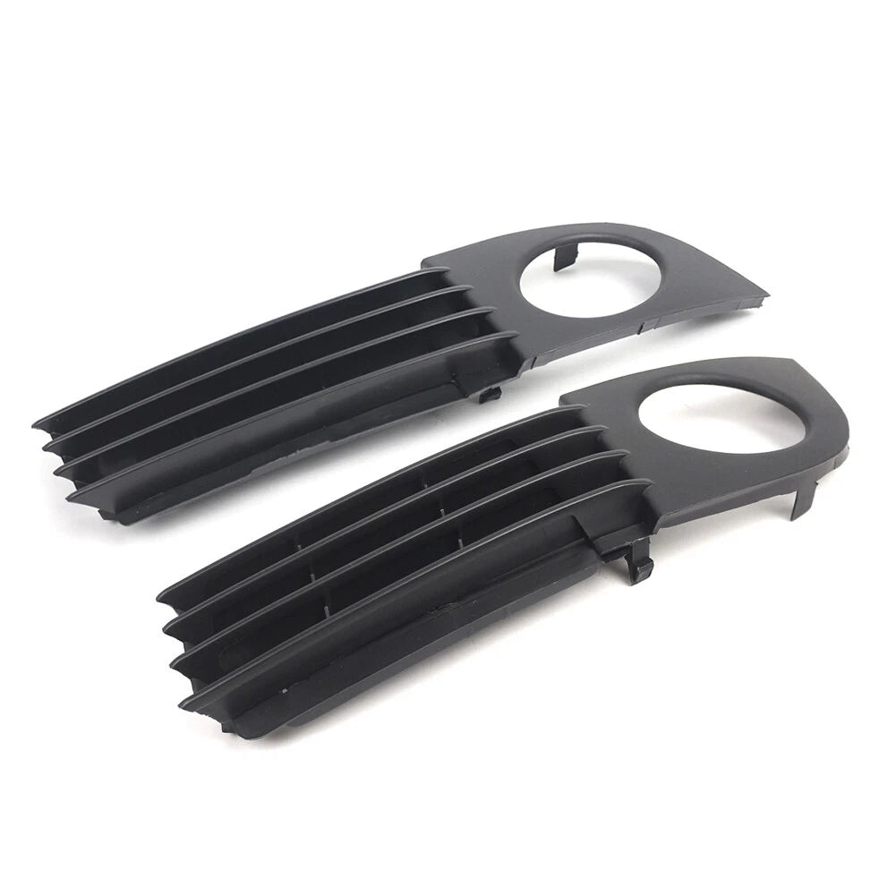 2X Front Lower Fog Light Lamp Cover Bumper Grille for Audi A6 C5 (2002–2005)