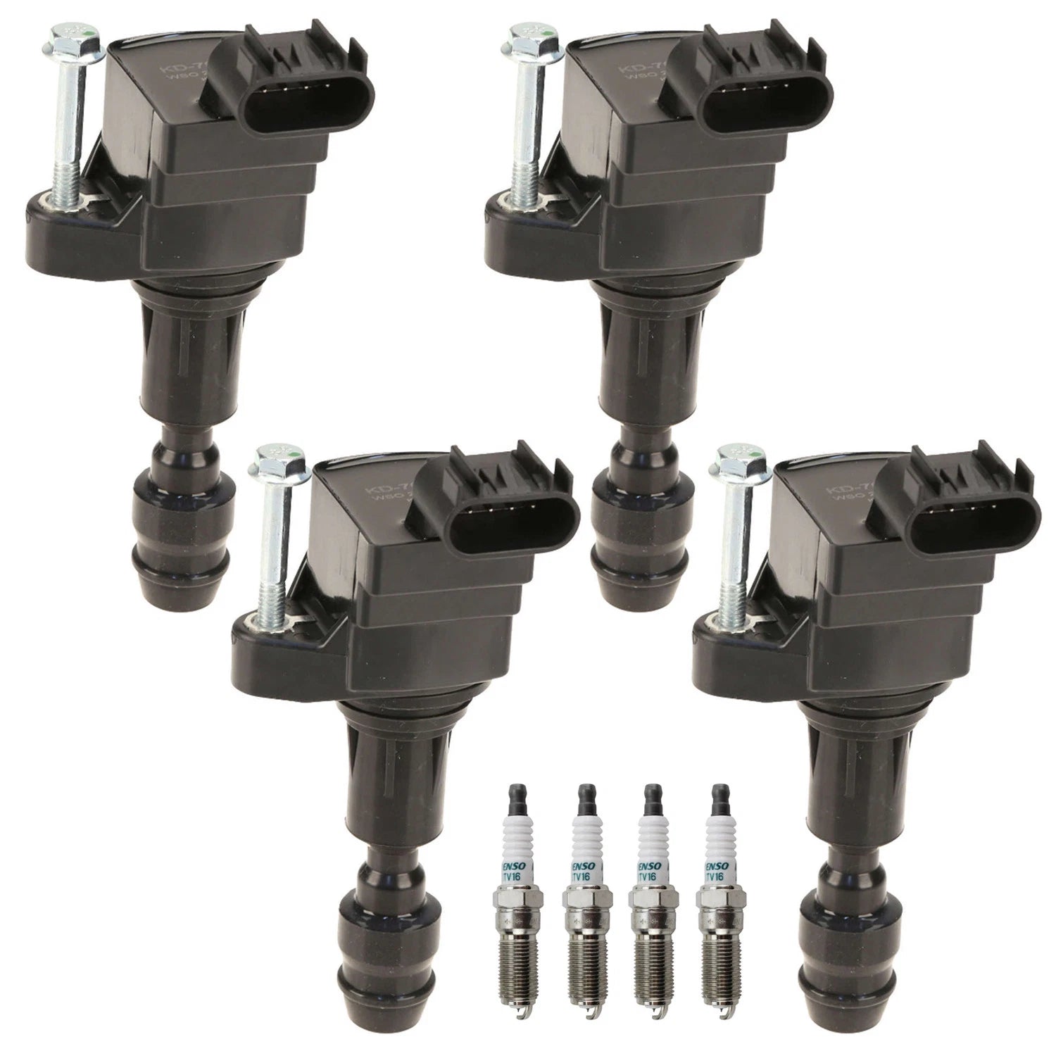 Set of 4 Ignition Coils & Iridium Spark Plugs for Malibu Regal Terrain (2012–2016)