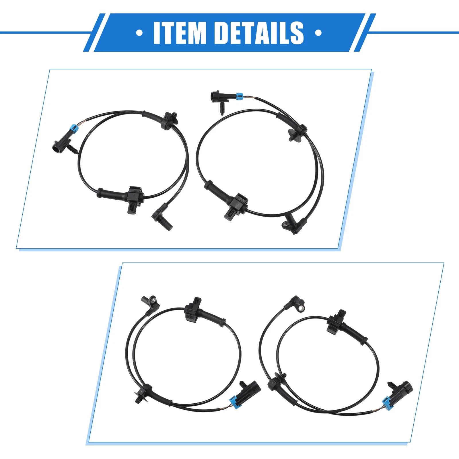 2 Pcs ABS Wheel Speed Sensor for Chevrolet Avalanche (2002–2013)