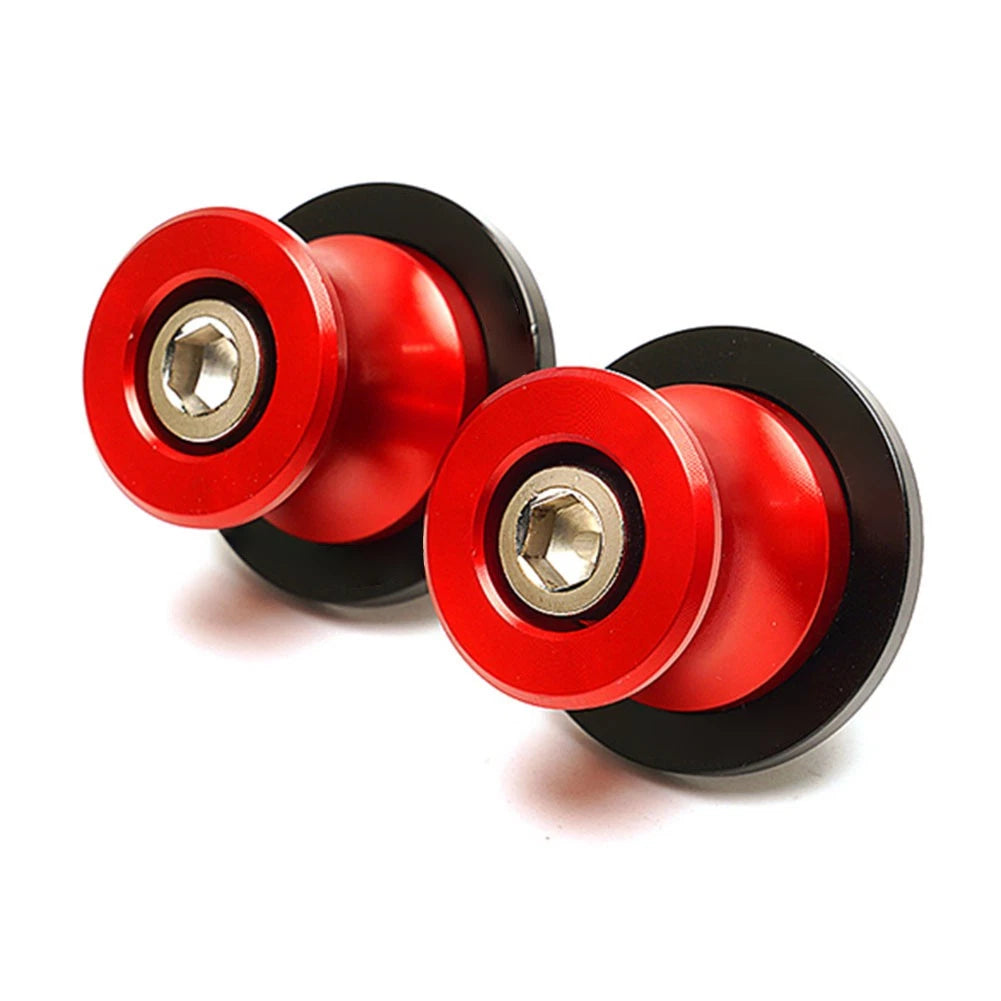 Swingarm Slider Stand Screws M6 for Yamaha YZF R1 R3 R6 (2015–2023) - CNC Red Pair