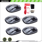 5X Clear Roof Cab Marker Light Lens + Wiring Pack for Dodge Ram 1500/2500/3500 (2002–2018)