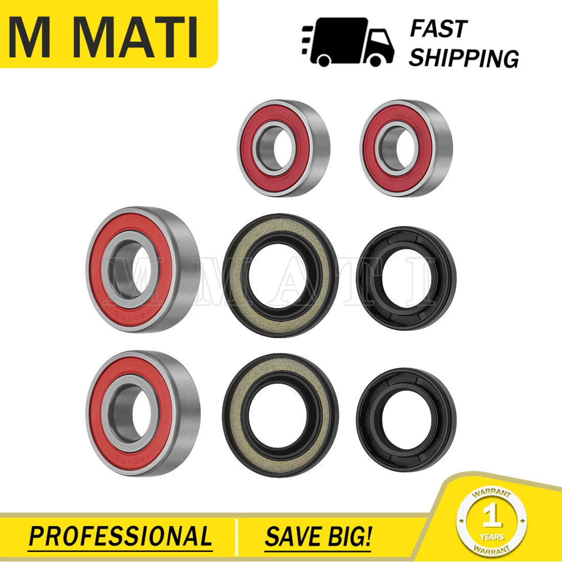 Front Wheel Bearing Seals for Polaris Outlaw 500 (2006–2007), Predator 500 (2003–2007)