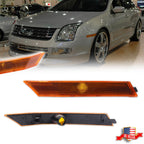 2X Amber Lens Front Side Marker Lights for Ford Fusion & Mercury Milan (2006–2009)