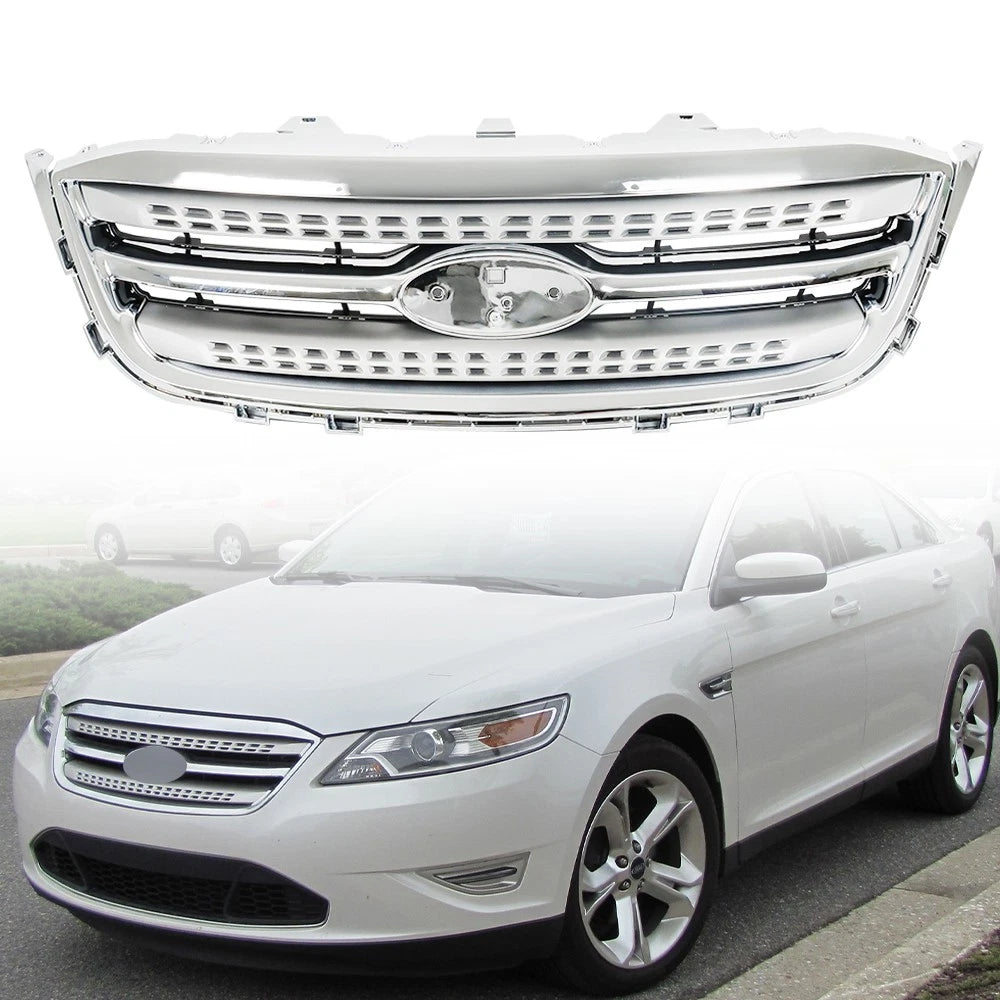 Front Bumper Cover & Upper Grille for Ford Taurus (2010-2012)