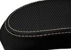 Console Lid Armrest Cover for Ford Focus (2000–2007) Carbon Fiber Beige Stitch
