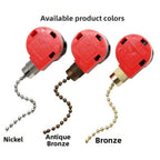 Ceiling Fan Control Pull Chain Switch UL Approved 3A 250VAC Bronze