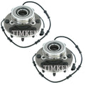 Set of 2 Front Timken Wheel Bearing & Hub Kits for Dodge Ram 2500 3500 (2003–2010)
