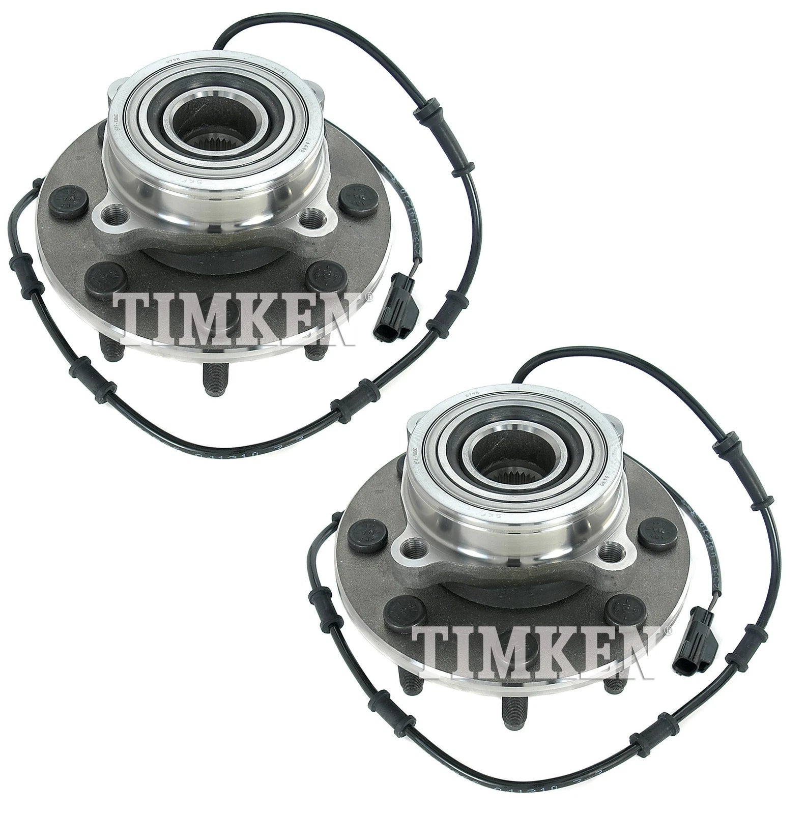 Set of 2 Front Timken Wheel Bearing & Hub Kits for Dodge Ram 2500 3500 (2003–2010)