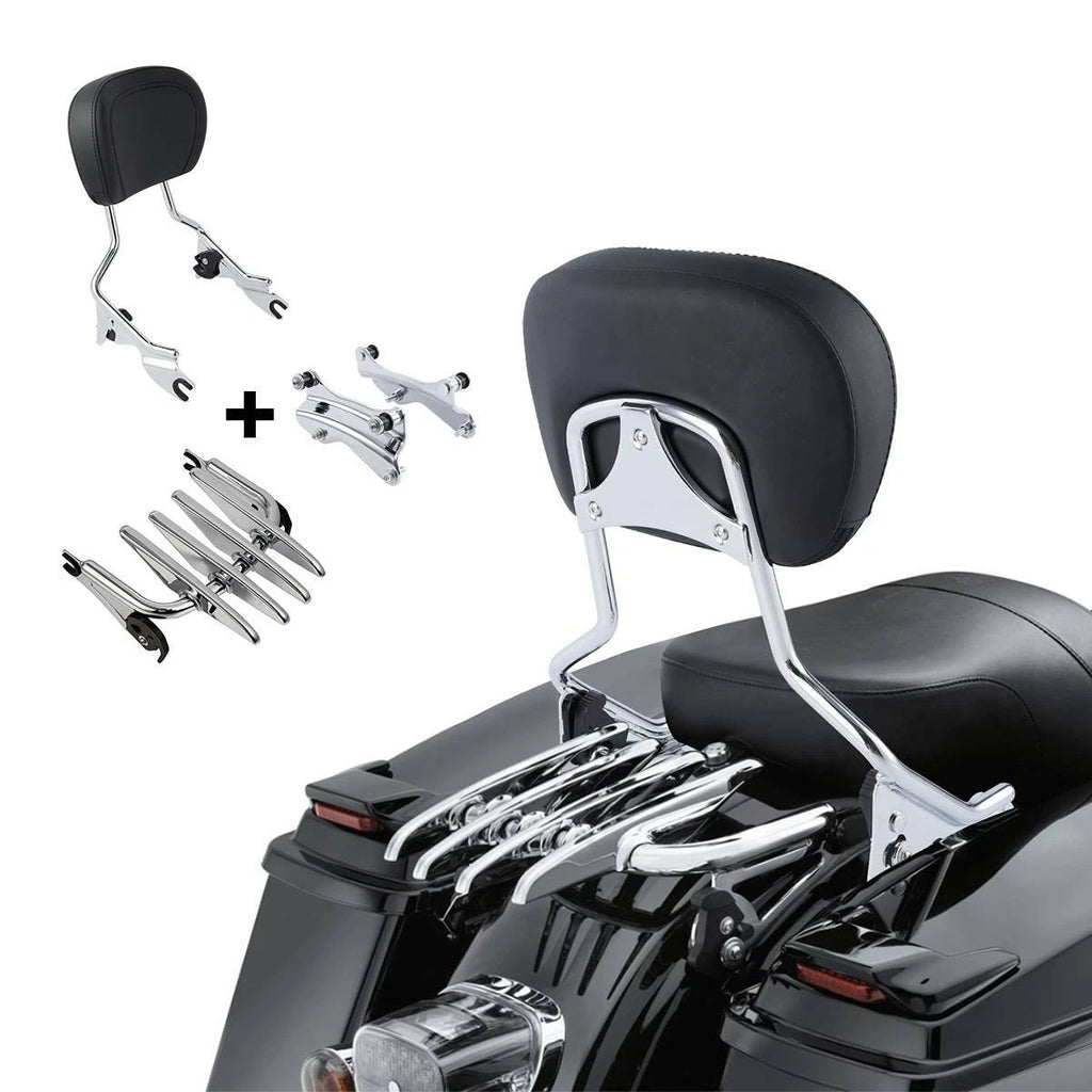 Backrest Sissy Bar Stealth Rack Docking Kit for Harley Touring (2014–2024)