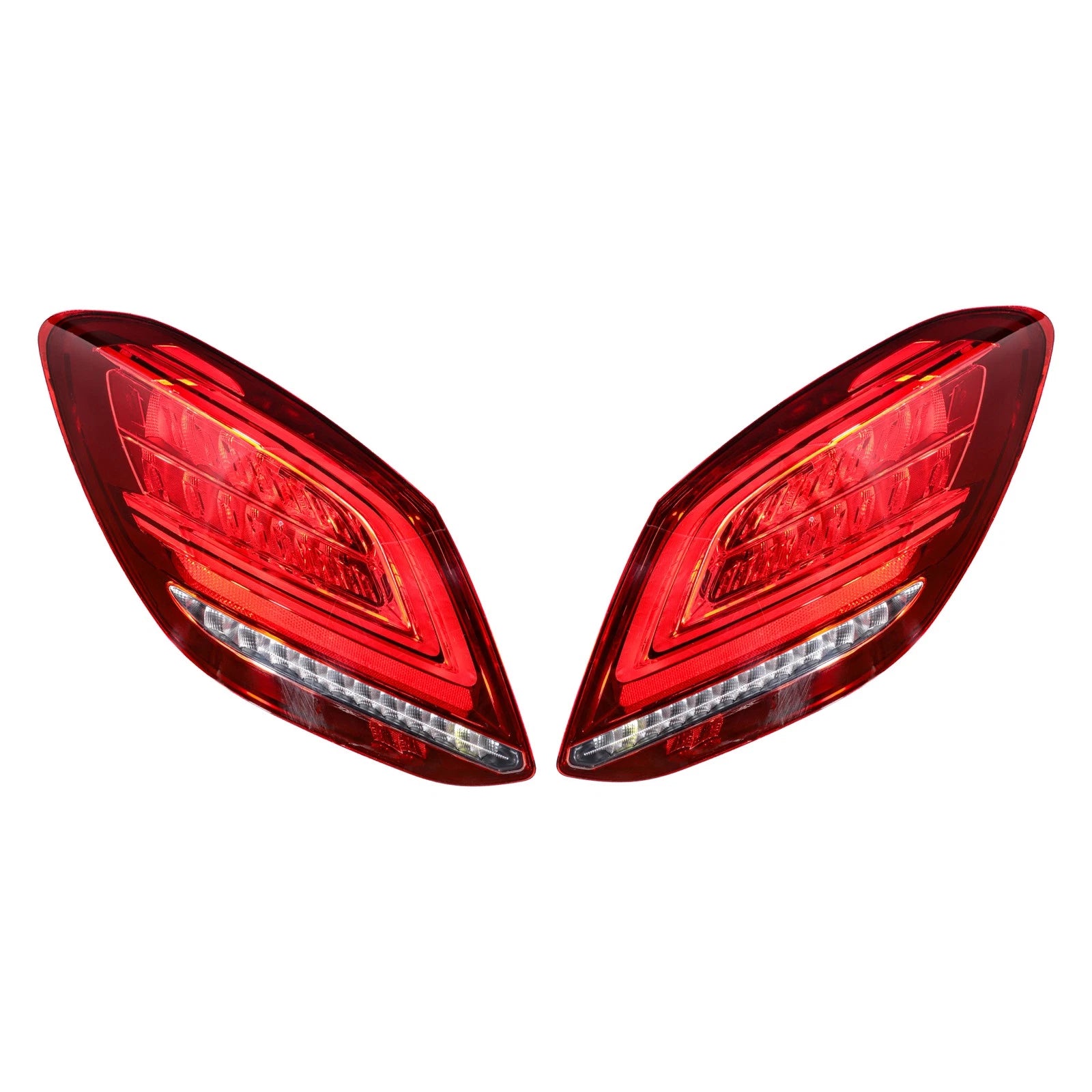 Set of 2 LED Tail Lights for Mercedes Benz W205 C-Class (2019–2021)