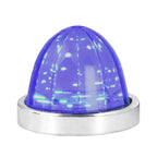 Turn Signal Light Kit Blue LED Smoked Lens Flush Mount for Universal (2000–2024)