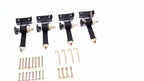 Set of 4 Ladder Rack Ratchet Straps for Truck (1.5" x 7.5')