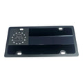 Steel License Plate Blackout Georgia State Flag for All Vehicles (Universal)