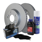 Front Brake Kit 280mm Rotors & Akebono Ceramic Pads for Elantra Veloster Forte (2011–2023)