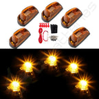 5X Yellow LED Top Roof Running Light for Ford F250 F350 (2017–2019) + Switch