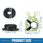 Set of 4 Upper Radiator Bracket Mounting Kit 5Q0121367E for Volkswagen 