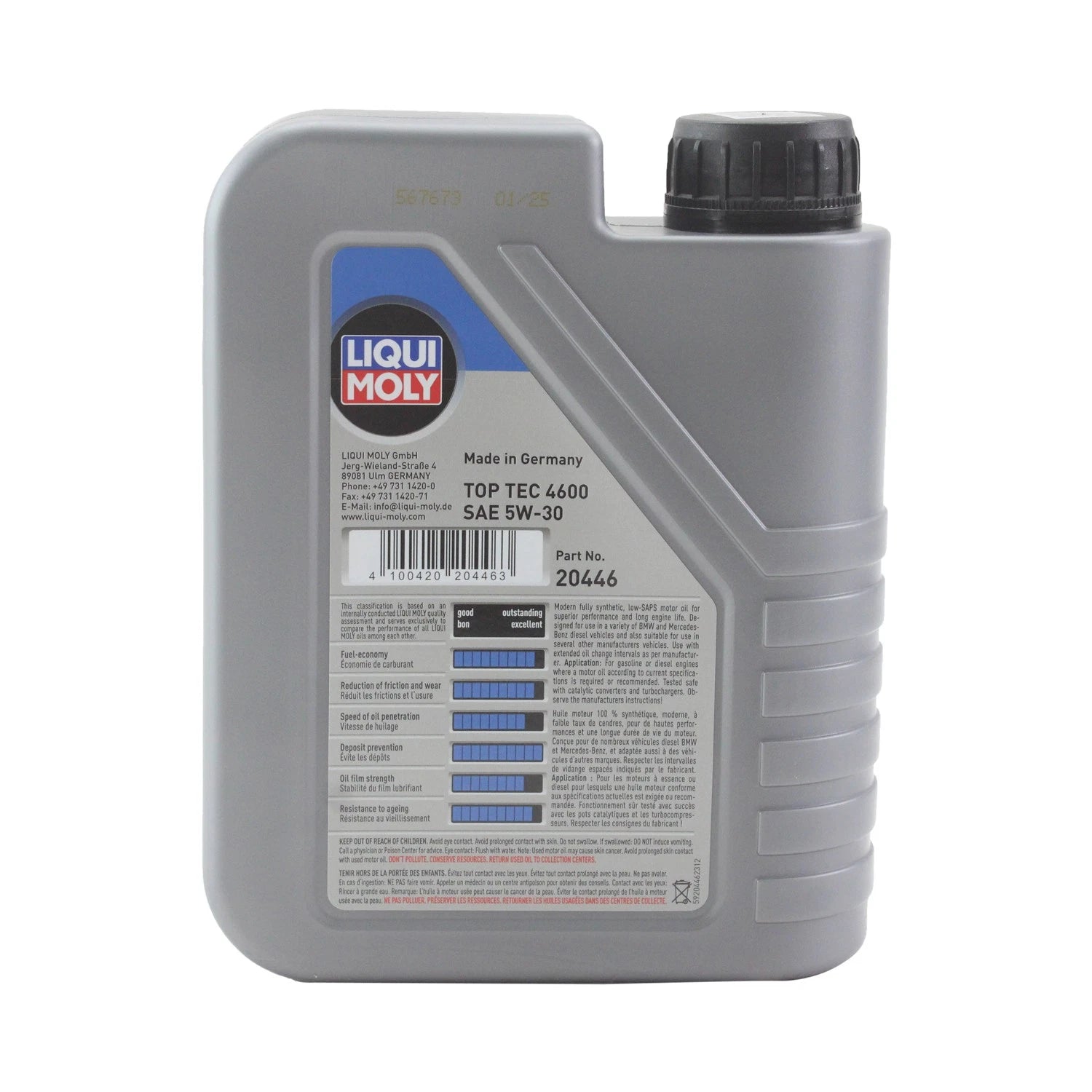 Liqui Moly Top Tec 4600 5W-30 Engine Motor Oil (1 L)