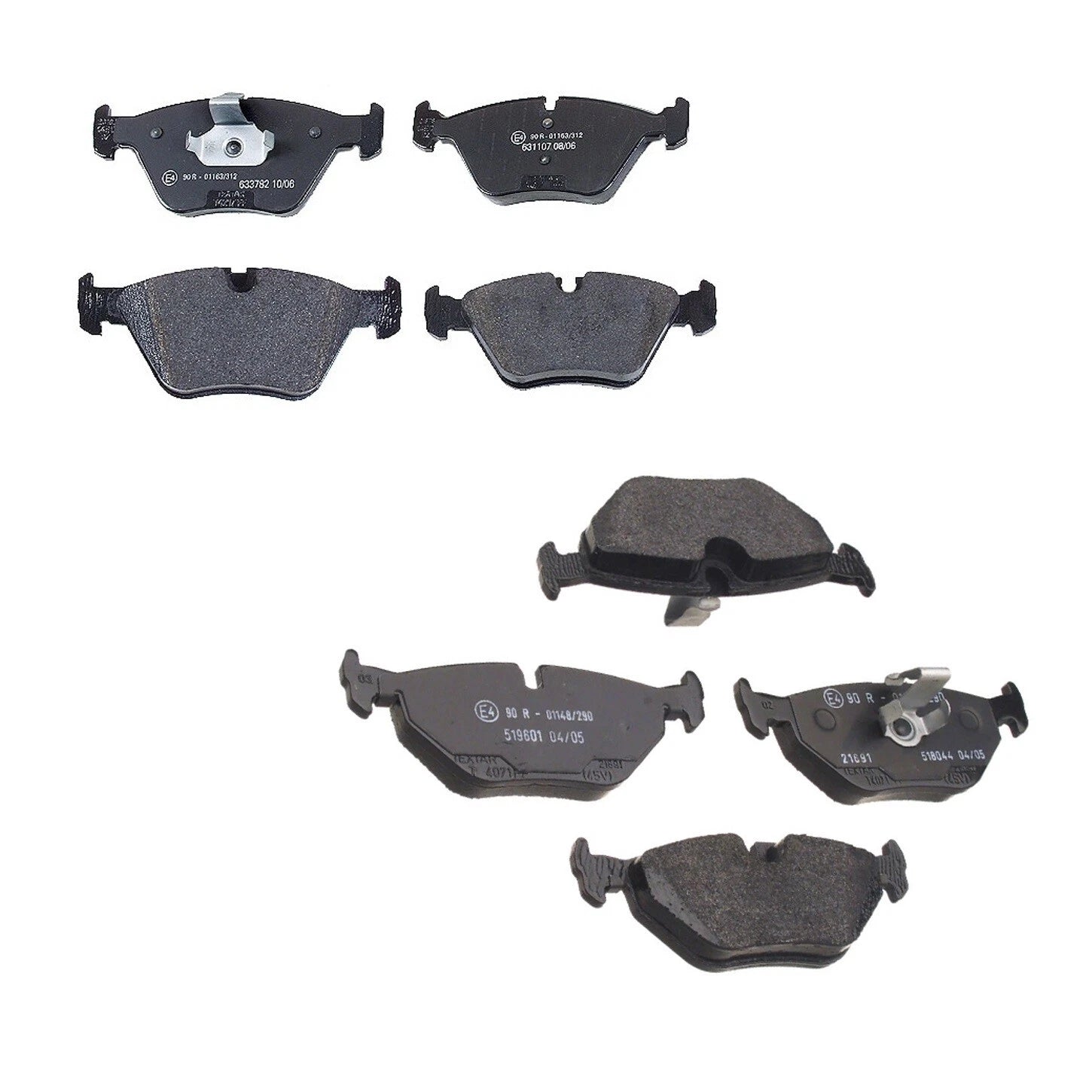 Set of 4 Textar Front & Rear Brake Pads for BMW Z4 E86 (2003–2008)