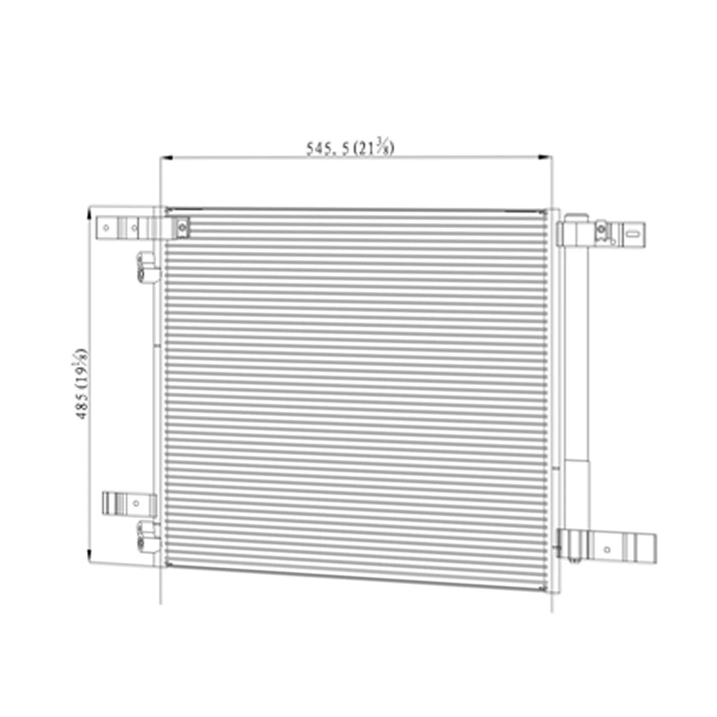 Replacement A C Condenser Second Design for Toyota Camry (2012–2019)