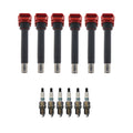 Set of 6 Ignition Coils & Iridium TT Spark Plugs for Audi Q5 S5 (2009–2017)