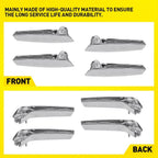 Set of 4 Inside Silver Door Handles for Chevy Cadillac GMC Yukon (2007–2014) PY