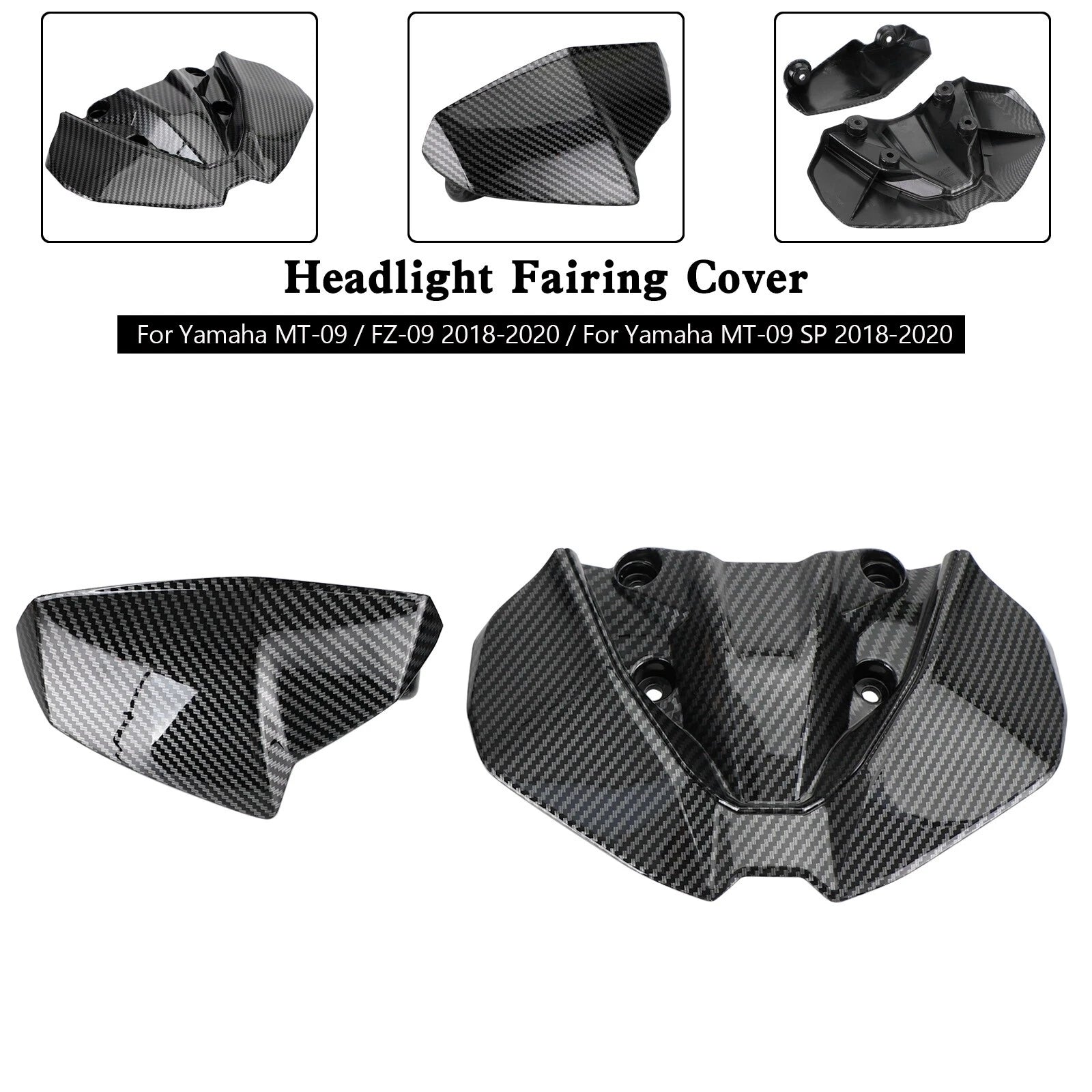 Headlight Fairing Windshield Cover for Yamaha MT-09 FZ09 MT-09 SP (2018–2020)