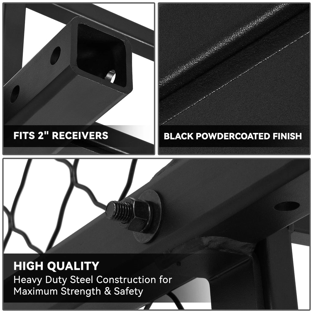 2" Receiver Tow Hitch Cargo Rack Carrier for Universal Fit (2010–2023)
