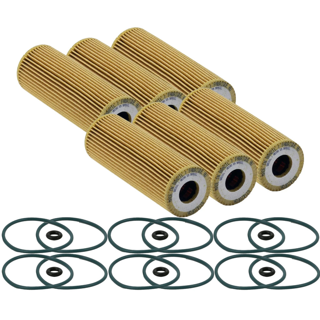 Set of 6 Engine Oil Filters for Ford Lincoln V6 Turbo
