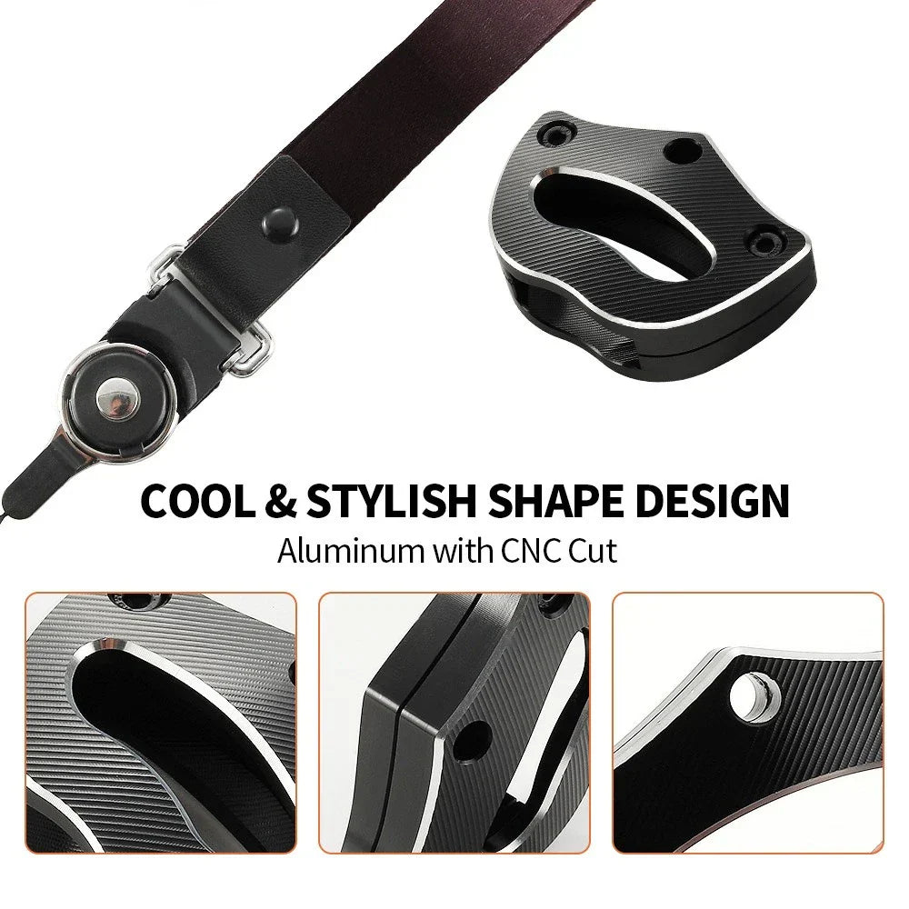 Aluminum Key Cover w/ Lanyard for Can-Am Spyder RS RTS RT ST STS F3 (2014-23)