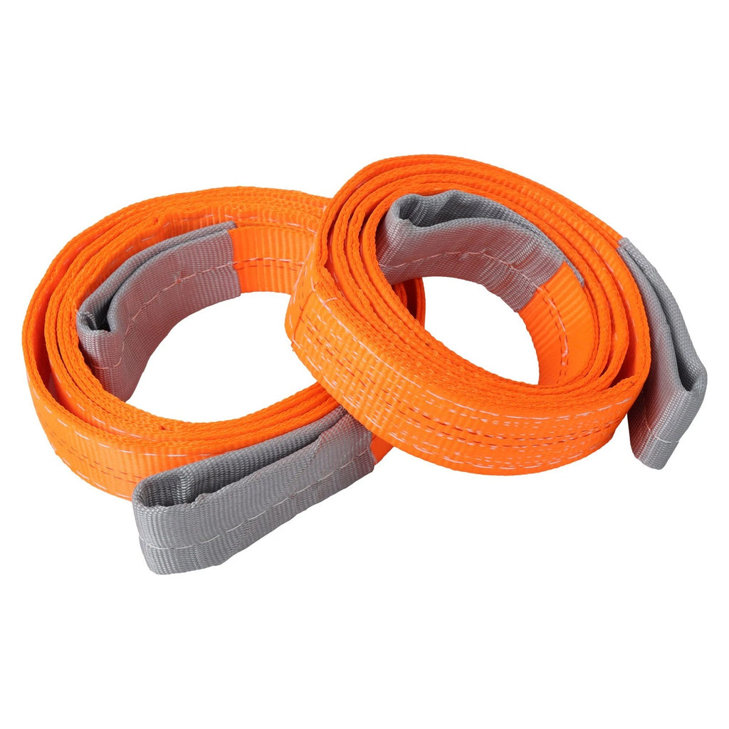 2X 2" x 7 FT Lifting Sling Straps for Heavy-Duty Use (18800lbs)