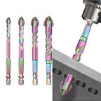 Carbide Drill Bits Set of 5 for Glass Wood Metal Tiles (95mm Length)