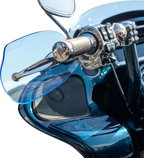Klock Werks Flare Handguards for Harley-Davidson (Hydraulic Clutch, Blue Ice)