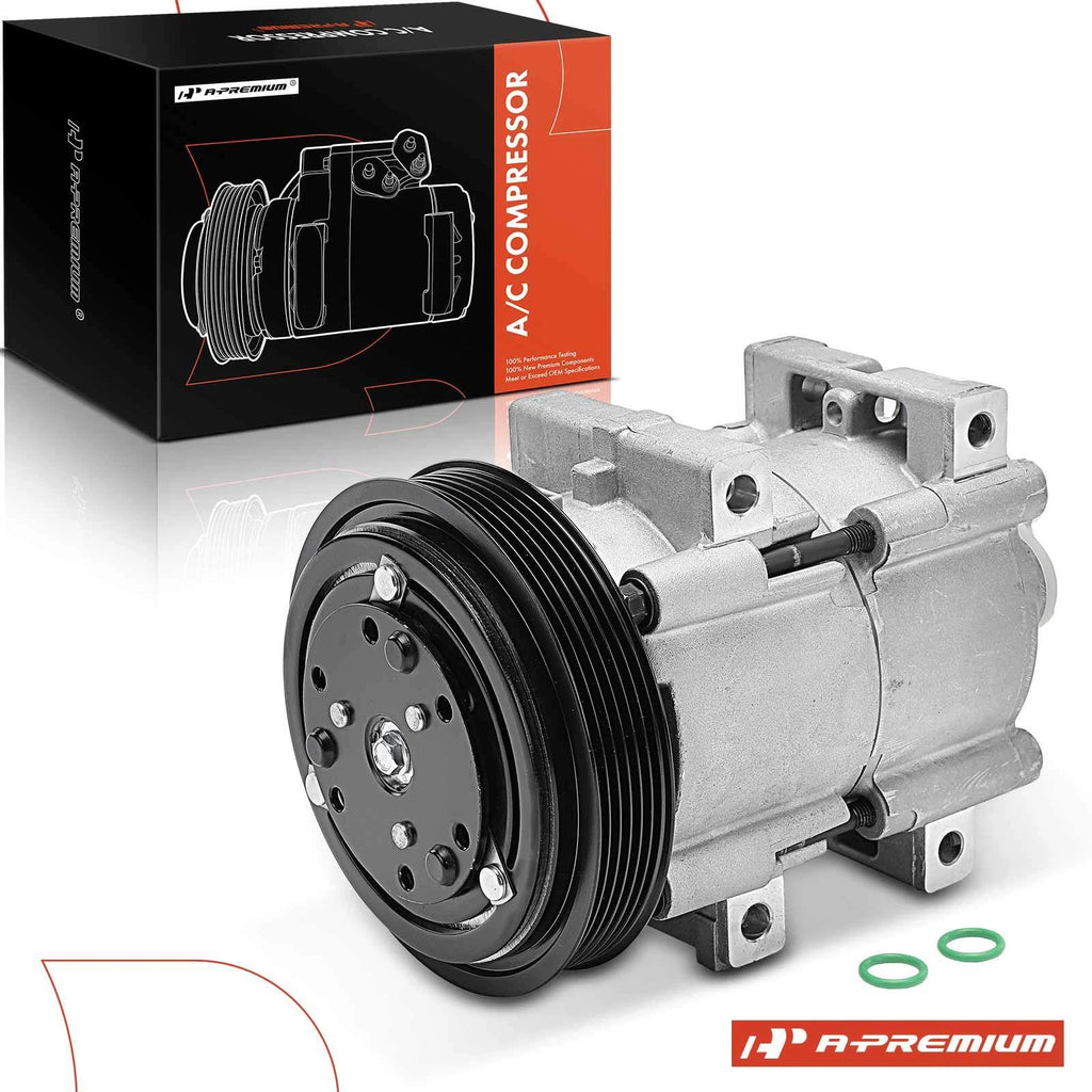 A/C Compressor with Clutch for Ford F-150 F-250 F-350 (1990–1996)
