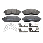 Set of 4 TRW Pro Front Slotted Metallic Brake Pads for Ford F150 (2004–2020)