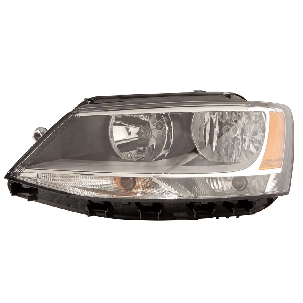 Replacement Driver Side Halogen Head Light Assembly for Volkswagen Jetta (2011–2016)