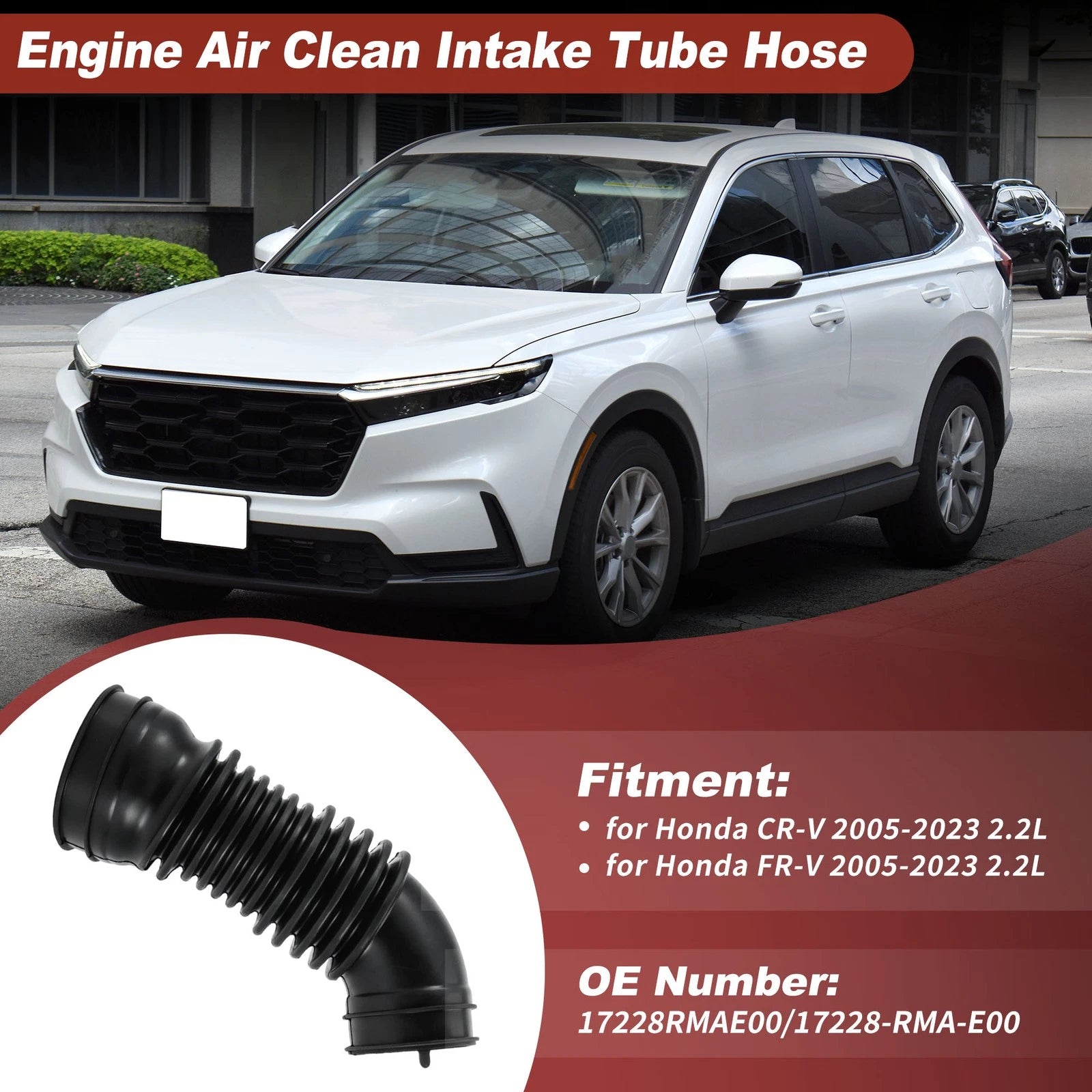 Air Intake Hose for Honda CR-V FR-V (2005–2023) 17228RMAE00