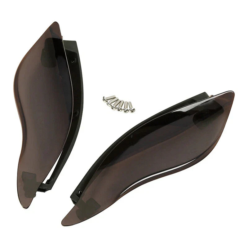 Smoked Side Wings Air Deflectors for Harley Touring Electra Glide (2014-2024)