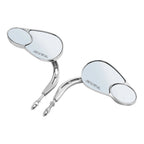 Chrome 8mm Rear View Side Mirrors for Harley Road King (2000–2023)