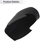 Gear Shift Knob Cover for Honda Civic 2012-2014 Black Carbon Fiber Blue