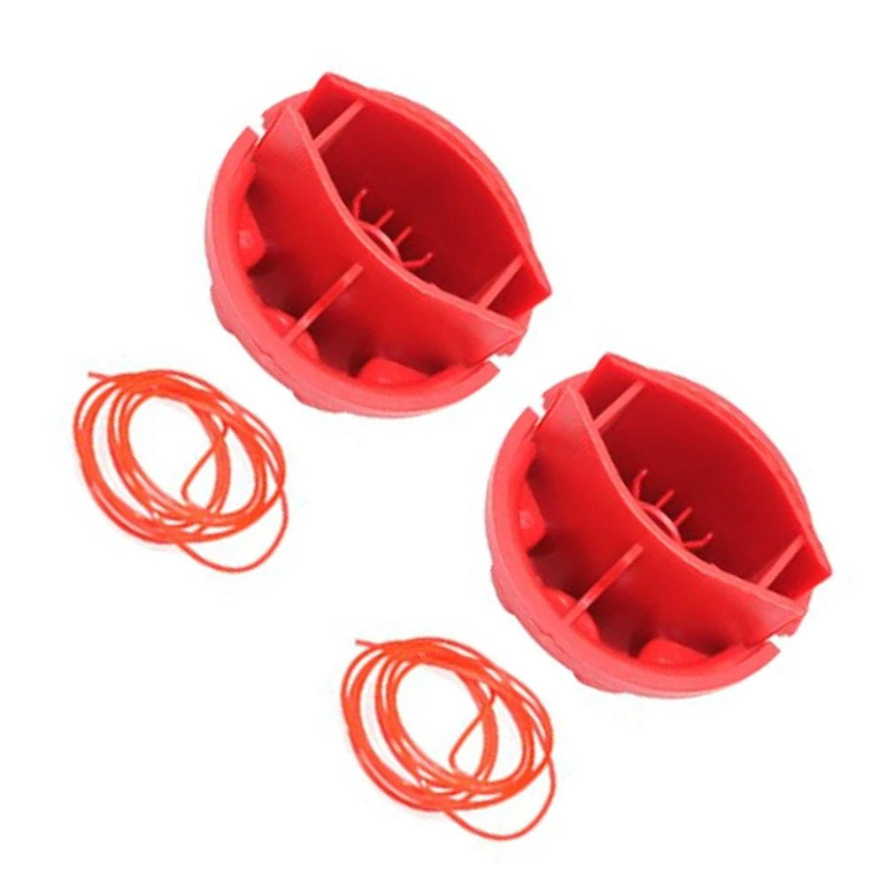 2X Bump Head Knob for Toro Trimmer (51954-51998) Red ABS with Extra Line