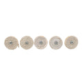 5 Pcs 2" Sisal Cloth Buffing Wheel for Polishing Stainless Steel