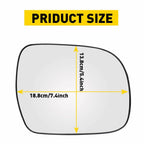 Heated Passenger Door Wing Mirror Glass for Lexus RX330 (2004–2009)