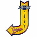 Chevrolet Metal Embossed Sign for Garage (11.5" x 17.5")