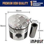 Engine Overhaul Rebuild Kit for Isuzu 3AB1 (Iseki TS3510F)