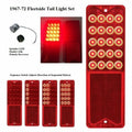 Sequential LED Brake Tail Lights with Flasher Pair for 1967-1972 Chevy Pickup