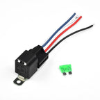 12V 4 Pin Relay with Socket Base & Fuse 30A SPST for Universal Use