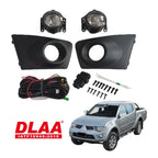 E4 Fog Lamp Spot Light + Black Cover Set for Mitsubishi Triton L200 (09-14)
