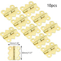 10pcs Gold Butterfly Hinges for Jewelry Box (33x40mm)