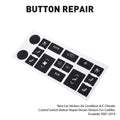 Climate Control & Radio Button Repair Decals for Cadillac Escalade EXT ESV (2002–2013)